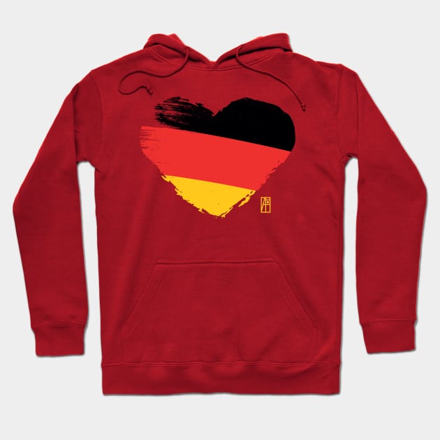 I love my country. I love Deutschland, I am a patriot. In my heart, there is always the Deutschland flag Hoodie by ArtProjectShop